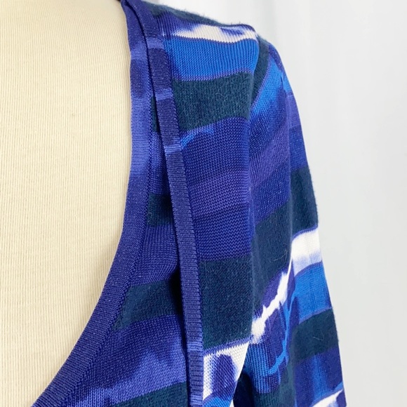 Karen Millen Drape Front Knit Bodycon Tie Dye - Picture 5 of 14